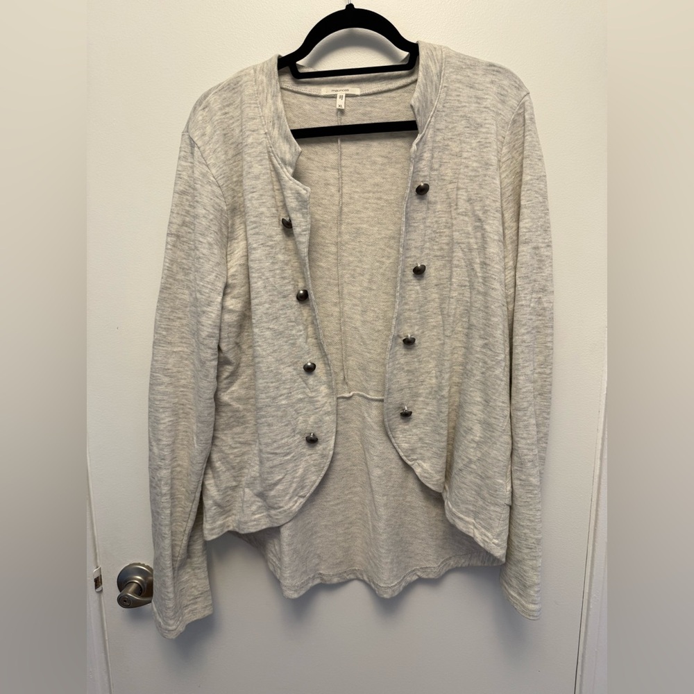 Maurices Light Gray Knit Top